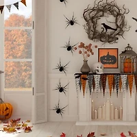 Jack O Lantern Silhouette Framed Wall Plaque