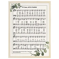 O Come All Ye Faithful Hymn Framed Art Print