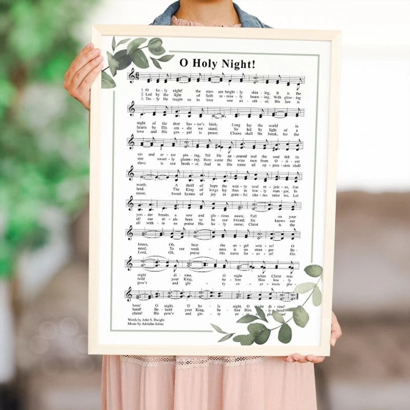 O Holy Night Hymn Framed Art Print