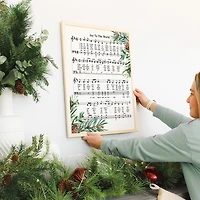 Joy to the World Hymn Framed Art Print