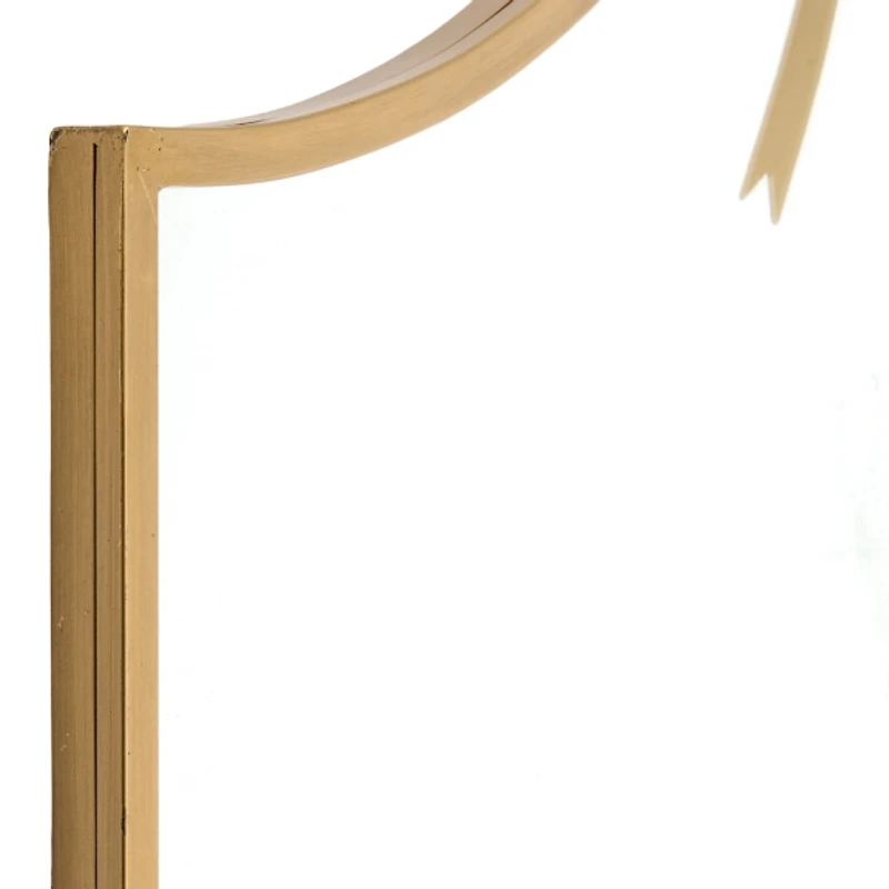 Sofia Gold Bow Arched Mantel Wall Mirror