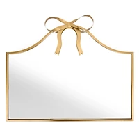 Sofia Gold Bow Arched Mantel Wall Mirror