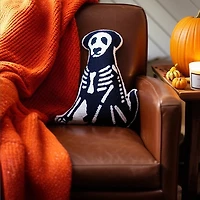 Dog Skeleton Shaped Hooked Pillow
