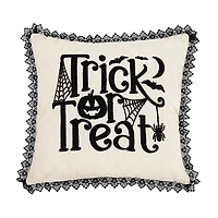 Black & White Trick or Treat Pillow