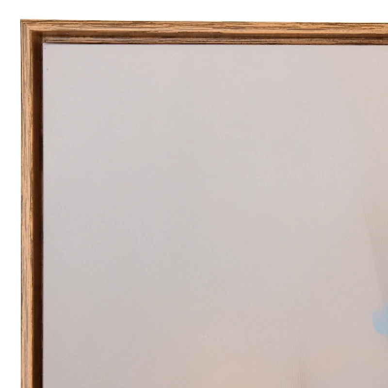 Bluebirds on a Branch Framed Canvas Art Print