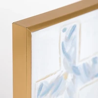 Abstract Cross Framed Canvas Art Print