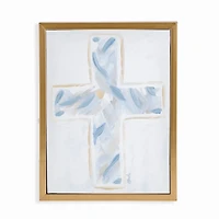 Abstract Cross Framed Canvas Art Print