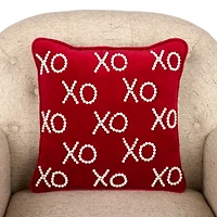Red Velvet Pearl XOXO Pillow