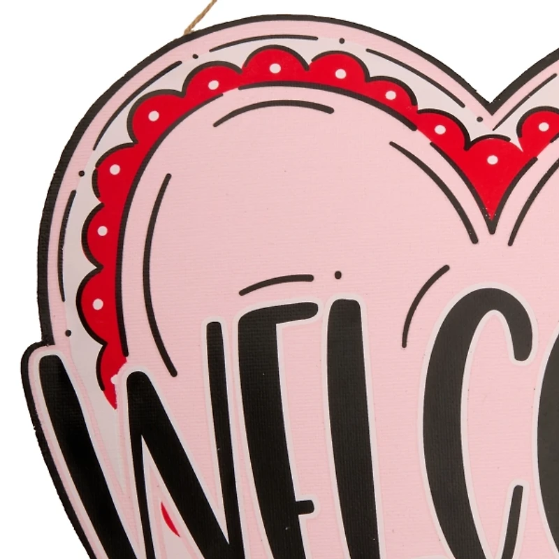 Welcome Heart Wall Hanger
