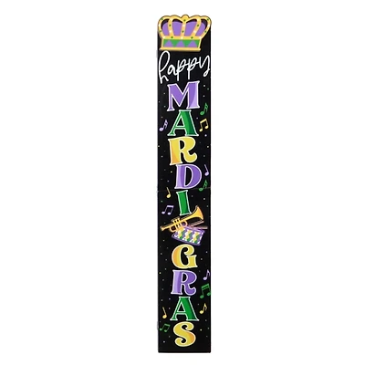 Happy Mardi Gras Porch Board