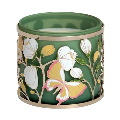 Butterflies & Blossoms 3-Wick Jar Candle Holder