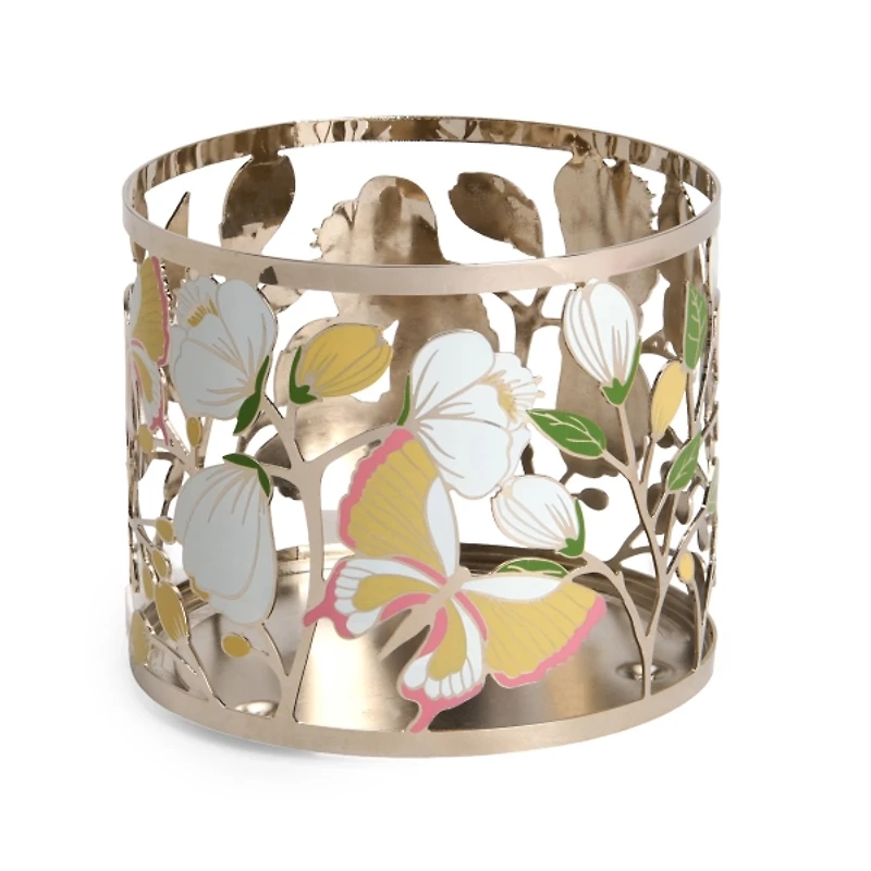 Butterflies & Blossoms 3-Wick Jar Candle Holder