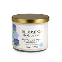 Blooming Hydrangea 3-Wick Jar Candle