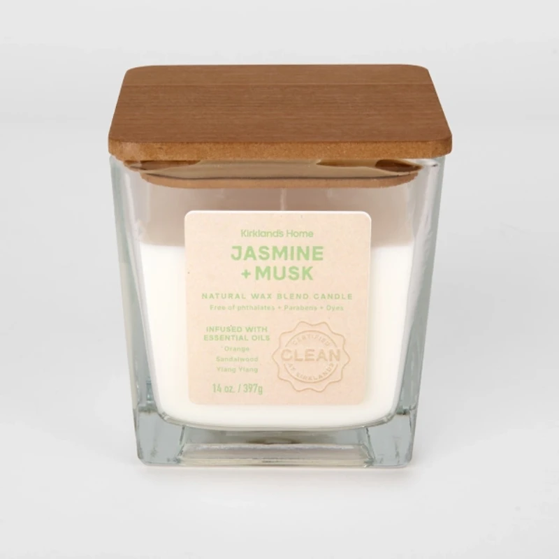 Jasmine & Musk Clean 2-Wick Jar Candle