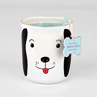 Tropical Fruits White Dog 2-Wick Jar Candle