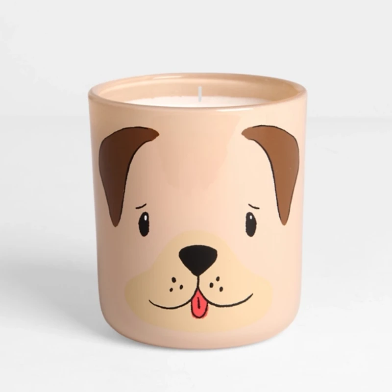 Fresh Linen Brown Dog 2-Wick Jar Candle