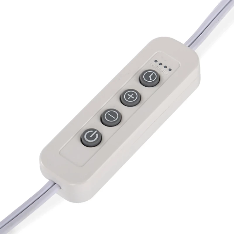 Gray Glass Shade Candle Warmer Lamp