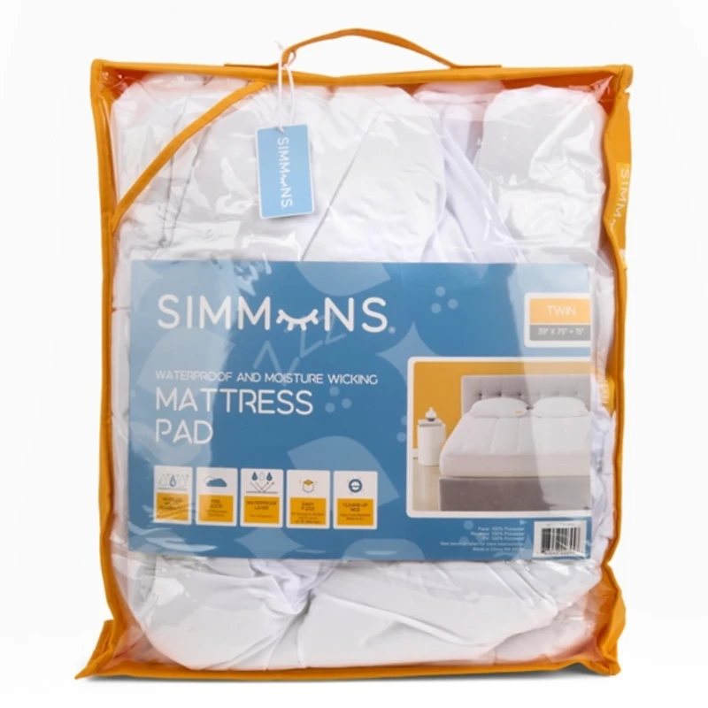 Simmons Waterproof Cooling Twin Mattress Pad
