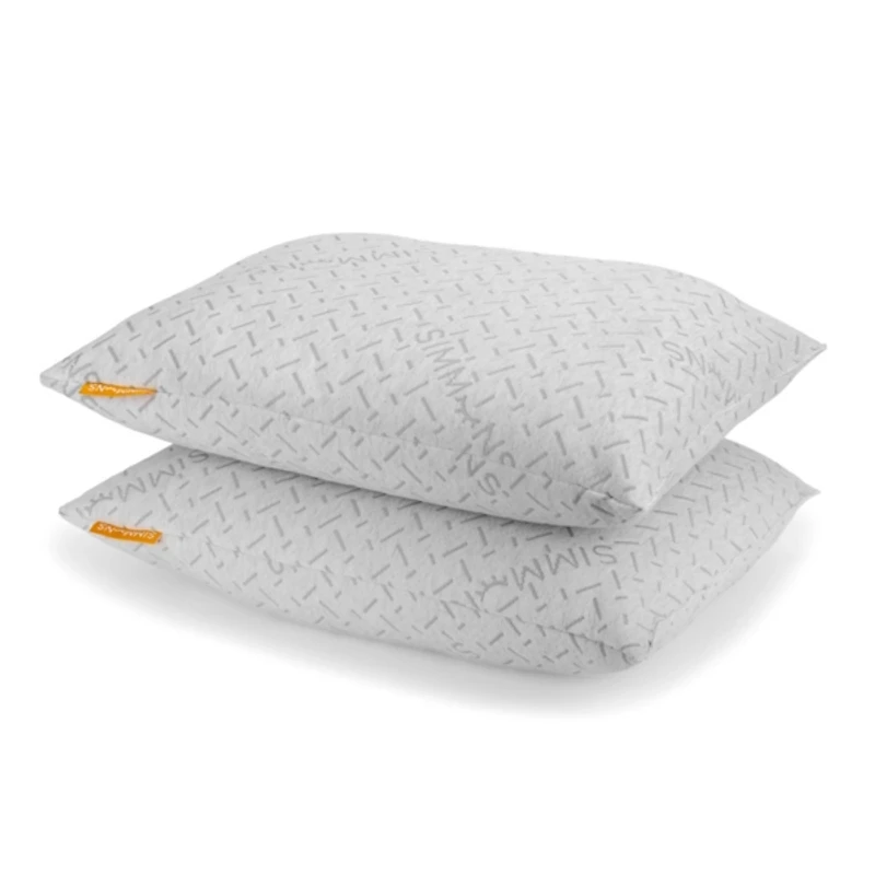 Simmons Charcoal Knit Standard Pillows, Set of 2