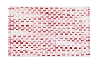 Scout Pink and White Braided Bath Rug, 17x24