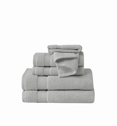 Truly Soft Gray Quick Dry 6-pc Towel Set