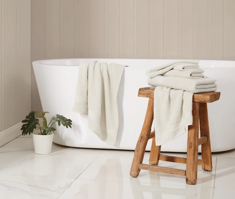 Truly Soft Ivory Quick Dry 6-pc Towel Set