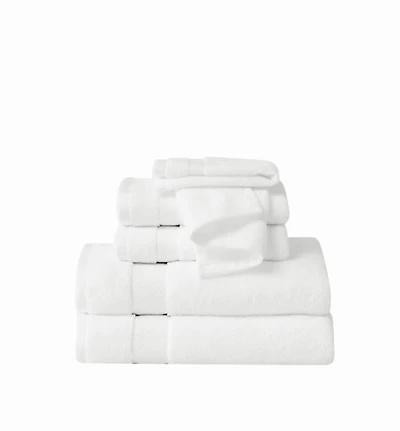 Truly Soft White Quick Dry 6-pc Towel Set