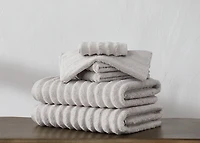 London Fog Light Gray Zero Twist 6-pc Towel Set