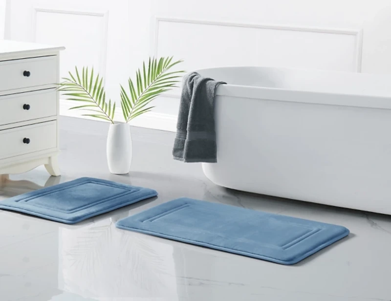 Truly Calm Memory Foam 2-pc Bath Rug Set