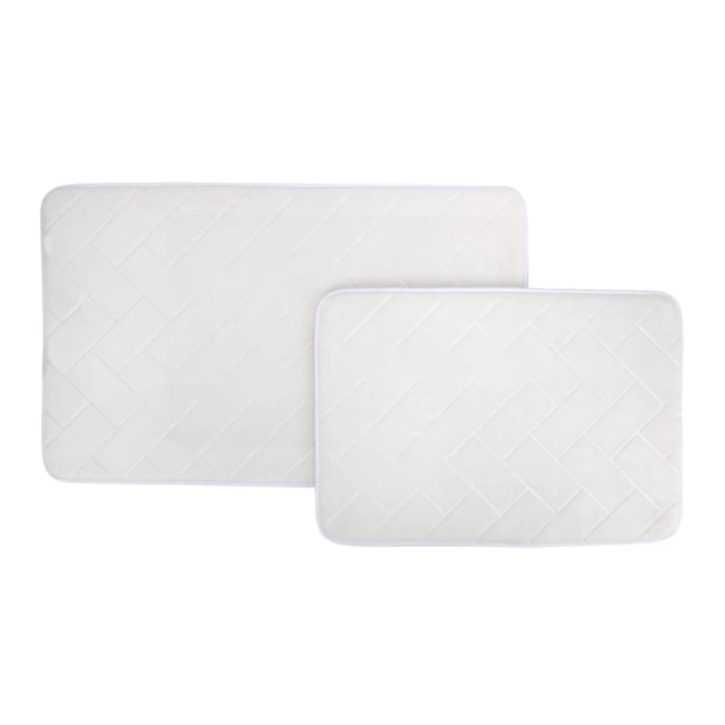 Borghese Memory Foam 2-pc Bath Rug Set