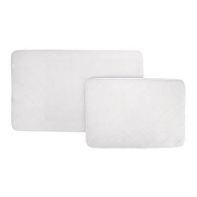 Borghese Memory Foam 2-pc Bath Rug Set