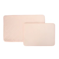 Borghese Pink Memory Foam 2-pc Bath Rug Set