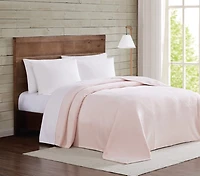Truly Soft Blush Velvet Plush King Blanket