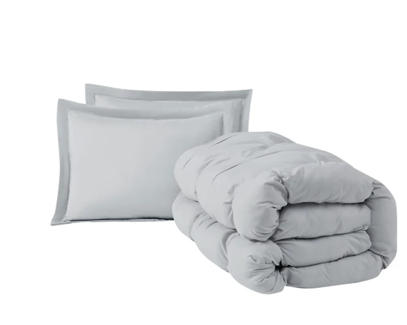 Truly Soft Gray Cloud Twin 2-pc Comforter Set