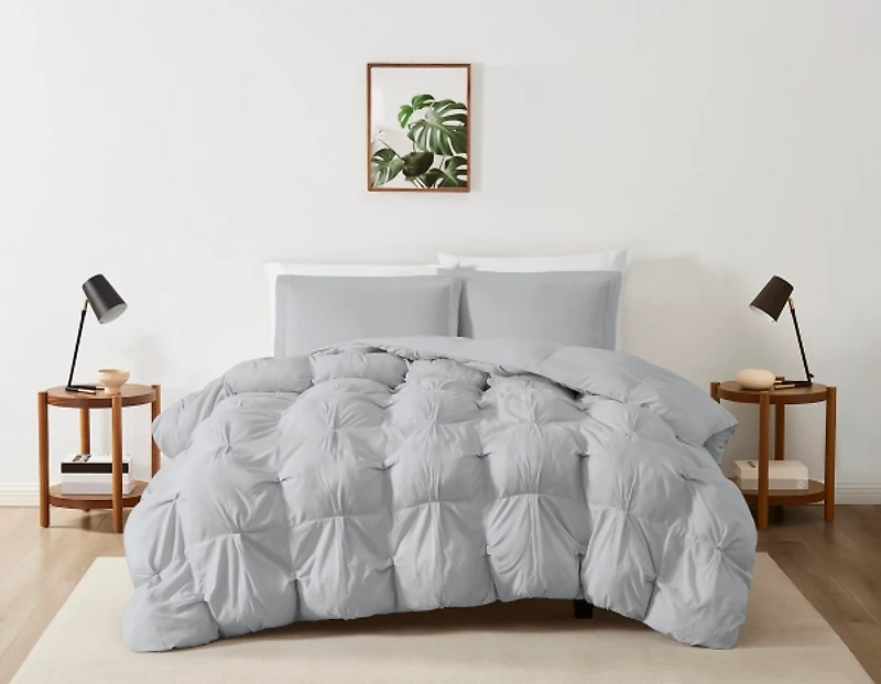 Truly Soft Gray Cloud Twin 2-pc Comforter Set