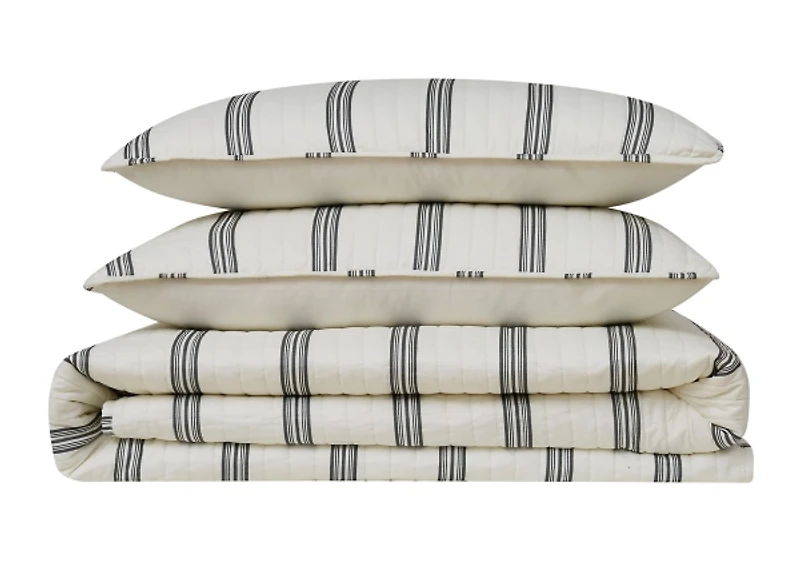 Truly Soft Millennial Stripe Twin 2-pc Quilt Set