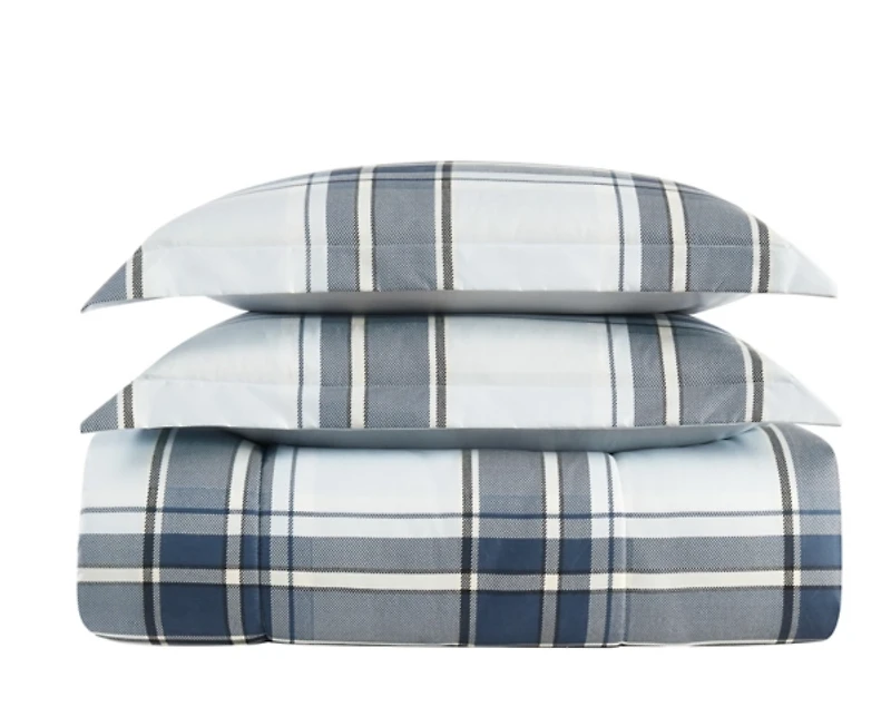 London Fog Nottingham Plaid Twin Comforter Set