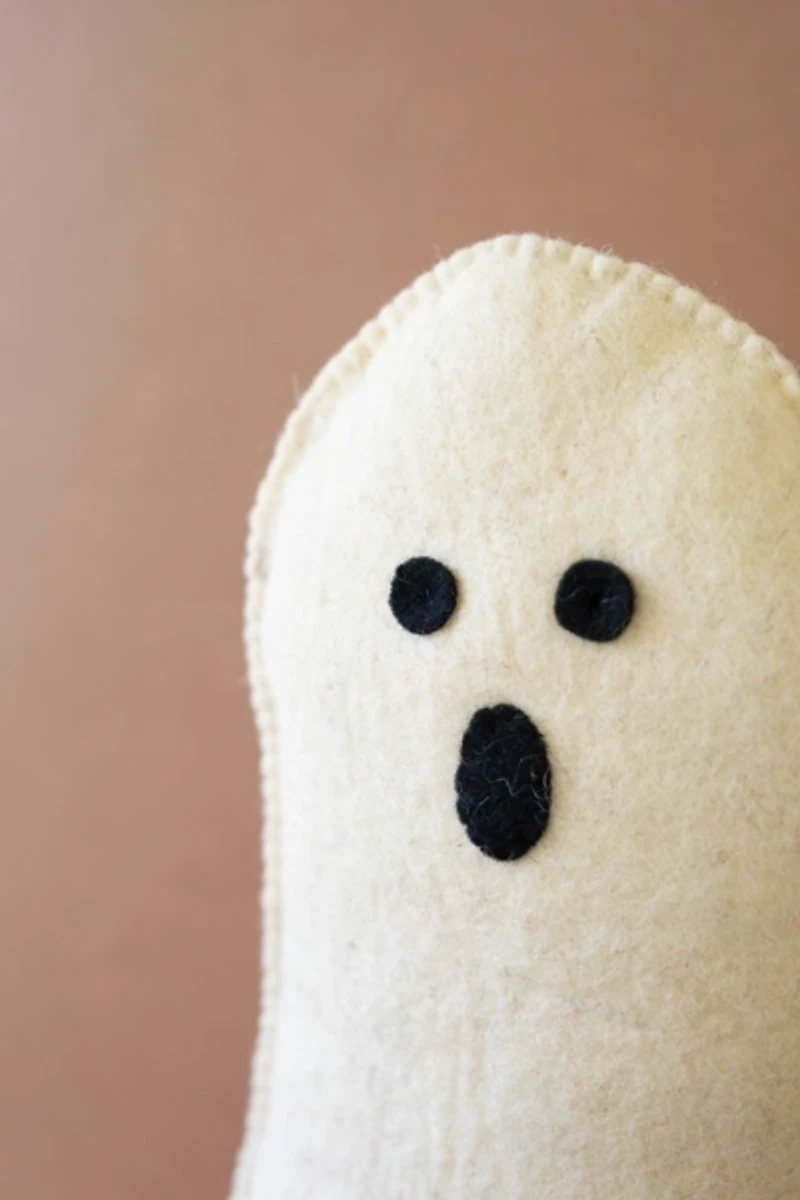 Felt Halloween Ghost on Base