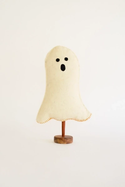 Felt Halloween Ghost on Base