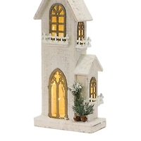 LED White Wood Church Decoration
