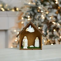 Christmas Nativity Scene with Angel