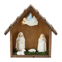 Christmas Nativity Scene with Angel