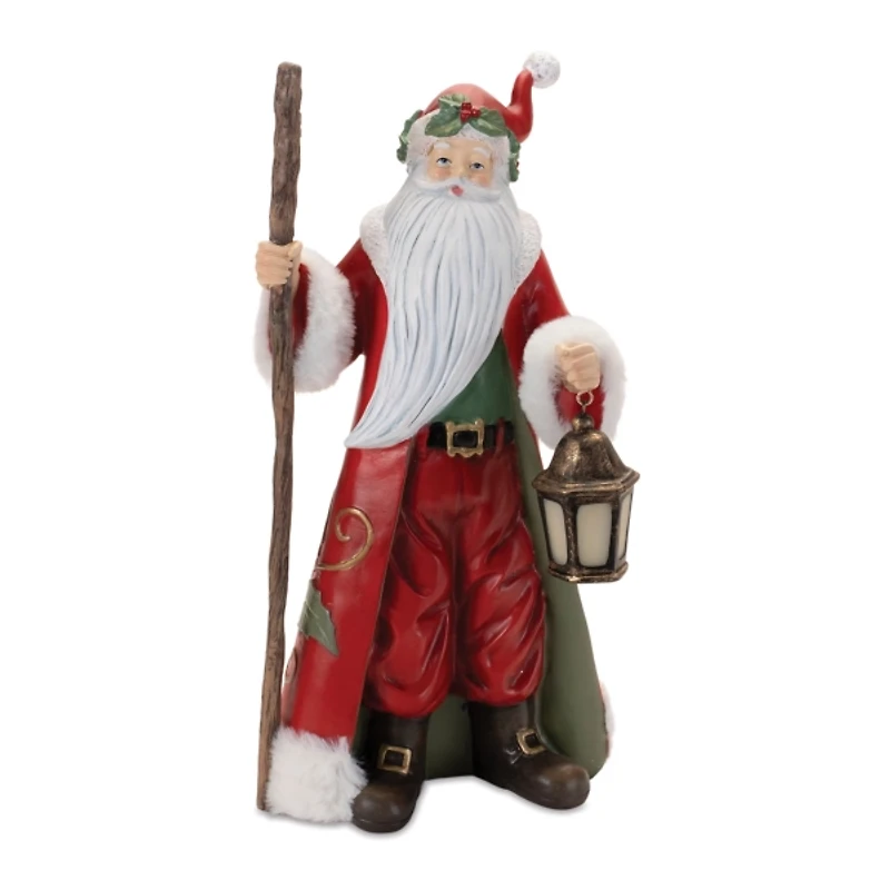 Santa Claus with Lantern Statue