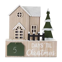 LED Snowy House Christmas Countdown
