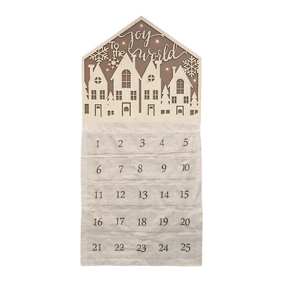 LED Joy to the World Village Christmas Countdown