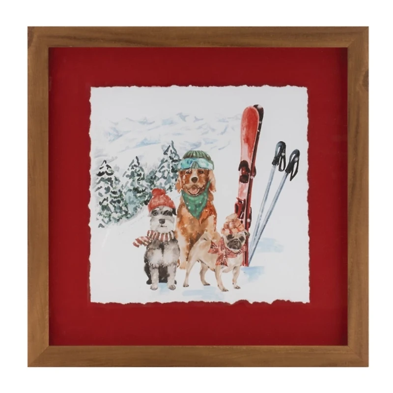 Sled and Ski Dogs Framed Art Prints, Set of 2