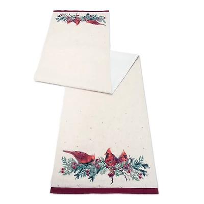 Cardinal and Holly Table Runner