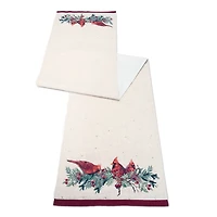 Cardinal and Holly Table Runner