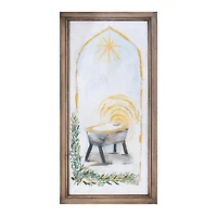 Christmas Manger Framed Wall Plaque