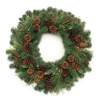 Mixed Pine and Pinecone Wreath, 32 in.